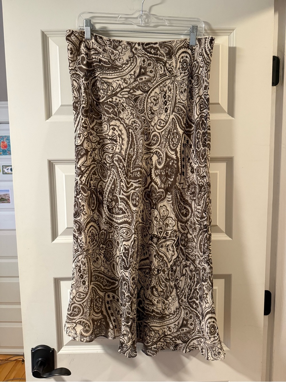 Printed midi skirt
